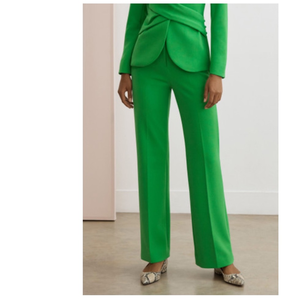 The Fold London Women's Green Blazer and Pants Set - Picture 15 of 16